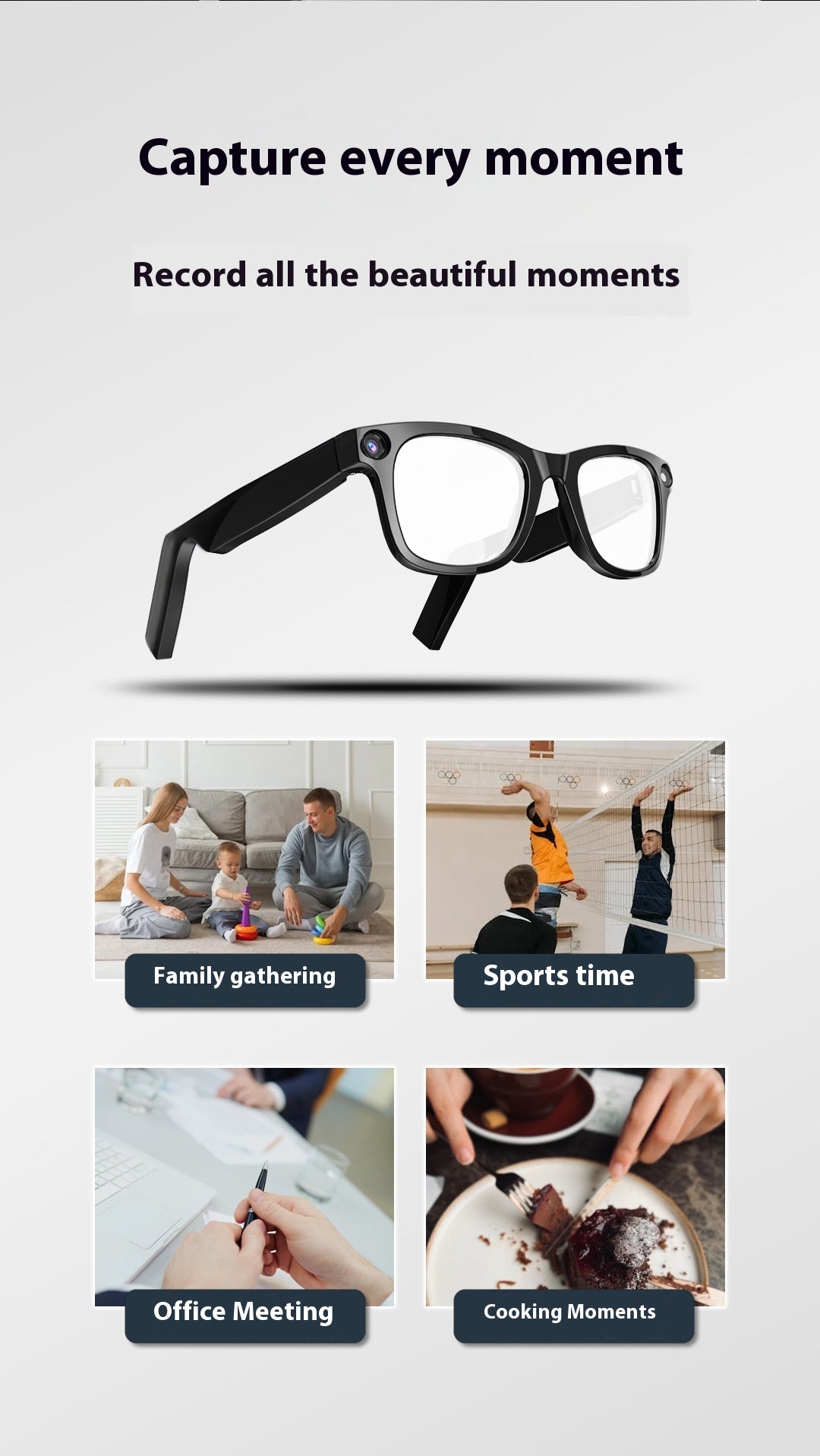 AI Camera Smart Glasses!