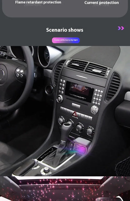 Car Mobile Phone Charger Four-in-one Multi-function Double Telescopic Strip Line!