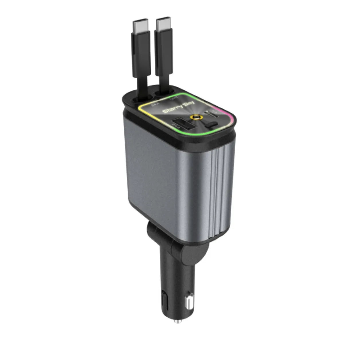 Car Mobile Phone Charger Four-in-one Multi-function Double Telescopic Strip Line!