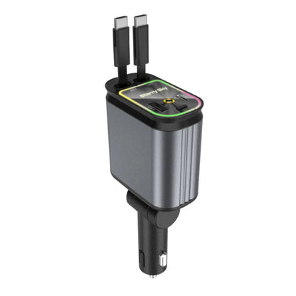 Car Mobile Phone Charger Four-in-one Multi-function Double Telescopic Strip Line!